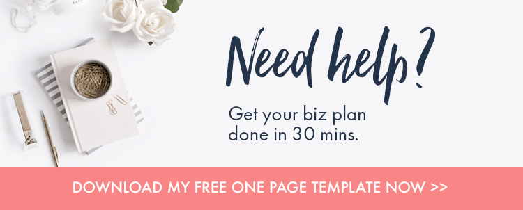 handmade business plan template