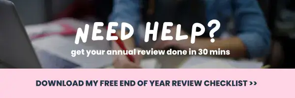 End of year review - quick checklist for handmade business owners